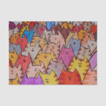 TSP - 0092 - Gatos - Papel de tejidos