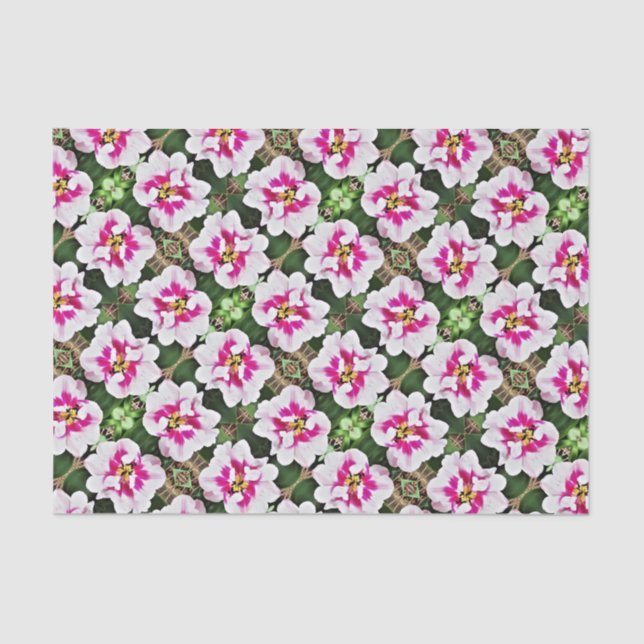 Seda Tulip rosa de papel de tejidos (Anverso)