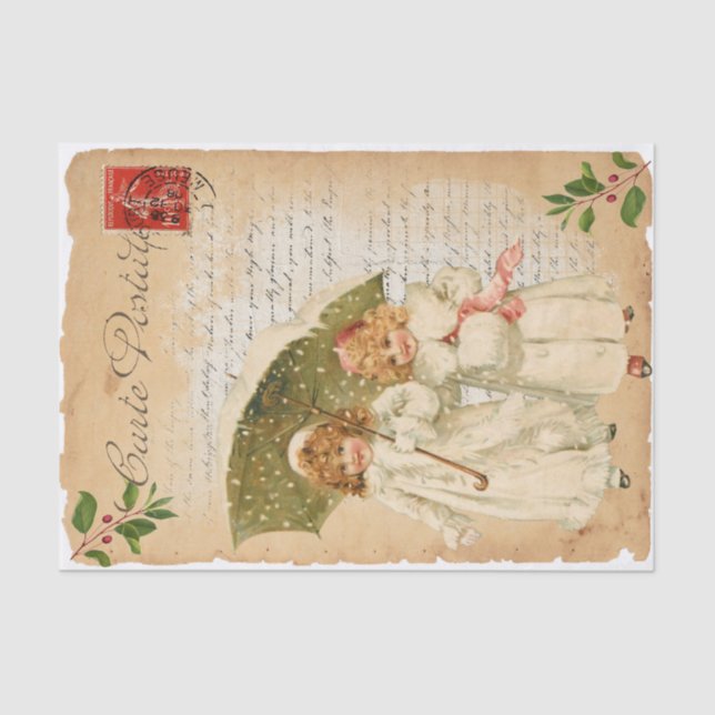 Seda Un tranquilo papel de té a pie (Anverso)