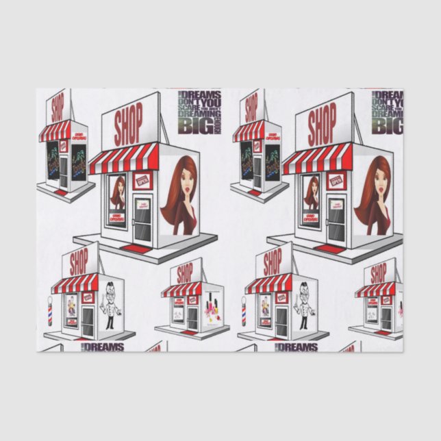 Seda Uñas de salón de papel de tejido decorativo (Anverso)