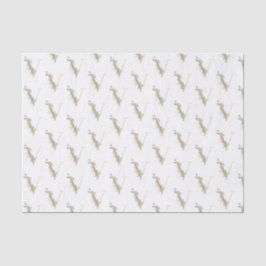 Seda V Papel de tejido floral monograma