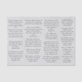 Seda Versos de salmo de la bíblica de papel antiguo par