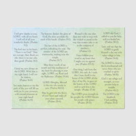 Seda Versos de salmo de la bíblica de papel antiguo par