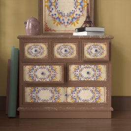 Seda Vibrante Papel de tono de deshielo floral