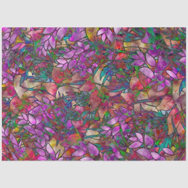 Seda Vidrio esmerilado abstrato de papel de tejidos (Anverso)