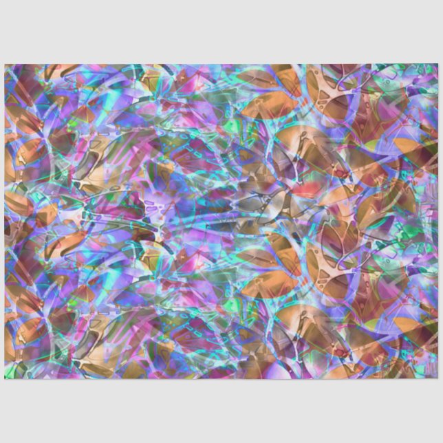 Seda Vidrio esmerilado abstrato de papel de tejidos (Anverso)