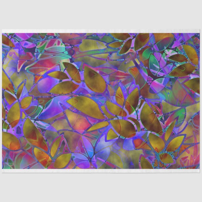 Seda Vidrio esmerilado abstrato de papel de tejidos (Anverso)