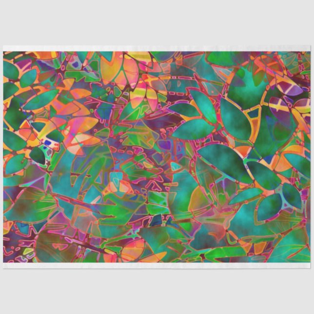 Seda Vidrio esmerilado abstrato de papel de tejidos (Anverso)