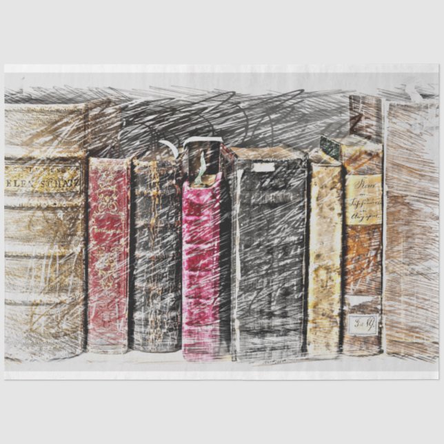 Seda Viejos libros de época desmenuzan papel de tejidos (Anverso)