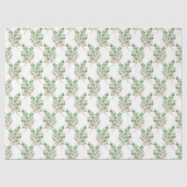 Seda Watercolor Eucalyptus Series Diseño 7 Papel de tej