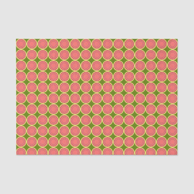 Seda Watermelon Papel rosa de varios tejidos (Anverso)