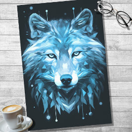 Seda Wolf Resumen Papel de desenlace azul con fachada