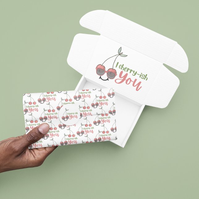 Seda Yo Cherry-Ish Tu Papel De Tejido (Let someone special know how much you, "Cherry-ish" them with this cute cherry tissue paper! )