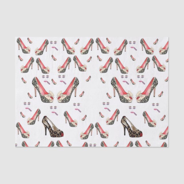 Seda Zapatos de papel de tejido decorativo (Anverso)