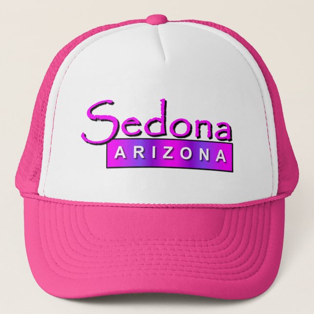Sedona Arizona en gorra rosado (Anverso)