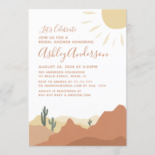 Sedona, Desierto, Invitación a la ducha nupcial
