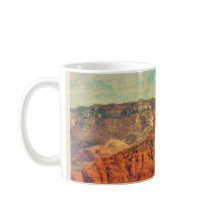 Sedona en taza de café del Grunge