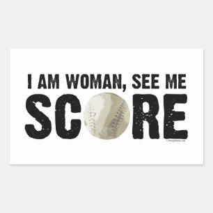 See Me Score - Pegatina de Softball