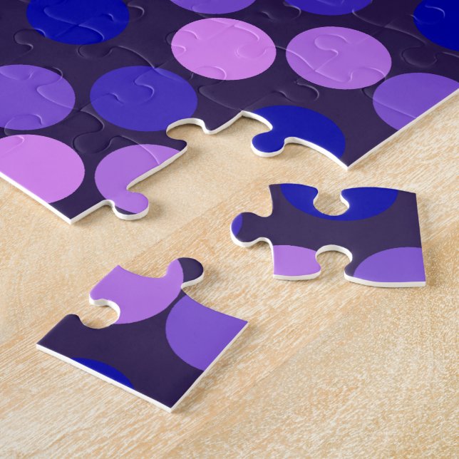 Seeing Dots Purple and Pink JIGSAW PUZZLE (Lado)