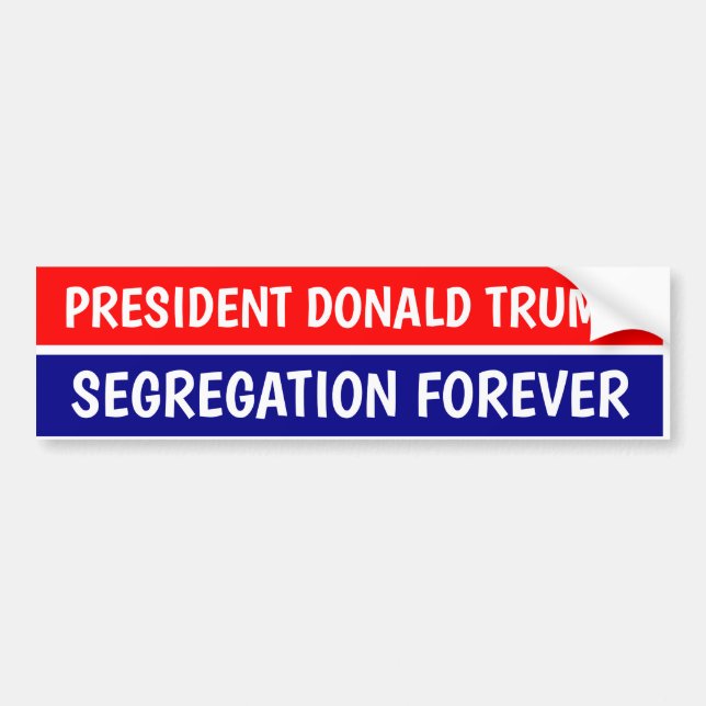 SEGREGACIÓN DE DONALD TRUMP PARA EL pegatinas de p (Frente)