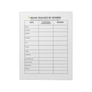 Seguidor de la Luna Bloc de notas