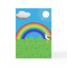 Seguimos el Arcoíris para esta Tarjeta de Felicita