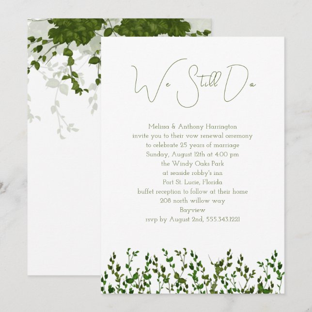 Seguimos Haciendo Invitación a la Ceremonia de Ren (Anverso / Reverso)