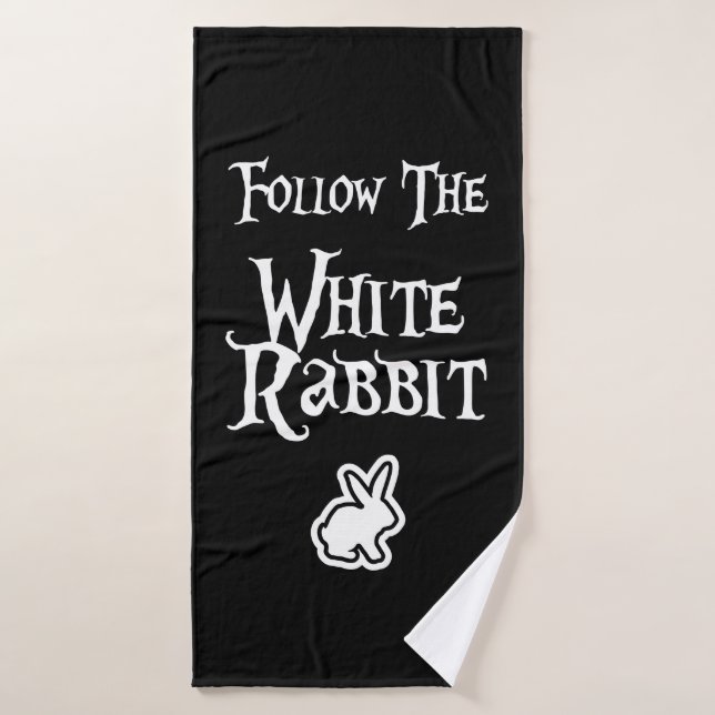 Seguir al Conejo Blanco (Toalla de baño)