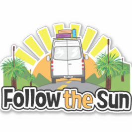 Seguir al Pegatina solar | pegatina Vanlife | Viaj