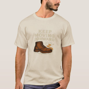 Seguir avanzando en la camiseta de los hombres mot