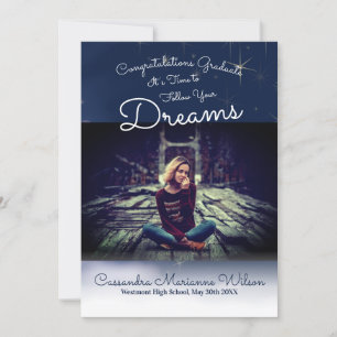 Seguir la Invitación de graduación de tus sueños
