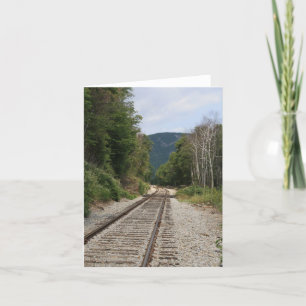 Seguir la tarjeta de notas de las pistas de tren