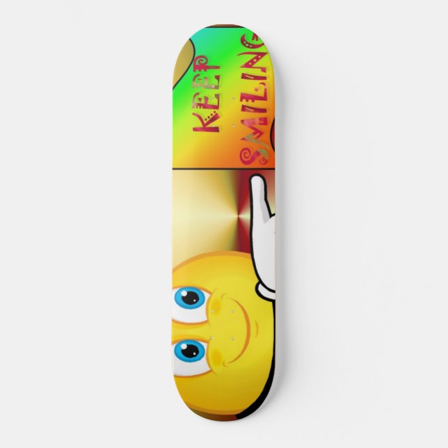 Seguir Sonriendo en Skateboard (Anverso)