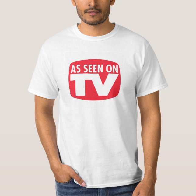 Según lo visto en la camisa divertida de la TV (Anverso)