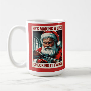 Segunda enmienda Santa Mug 2A Copa de Navidades