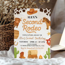 Segunda invitación de cumpleaños de Rodeo Occident