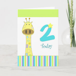 Segunda tarjeta del muchacho del cumpleaños