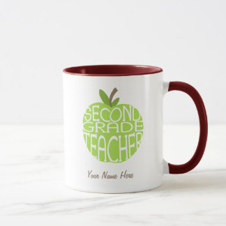 Segunda taza del profesor del grado - Apple verde
