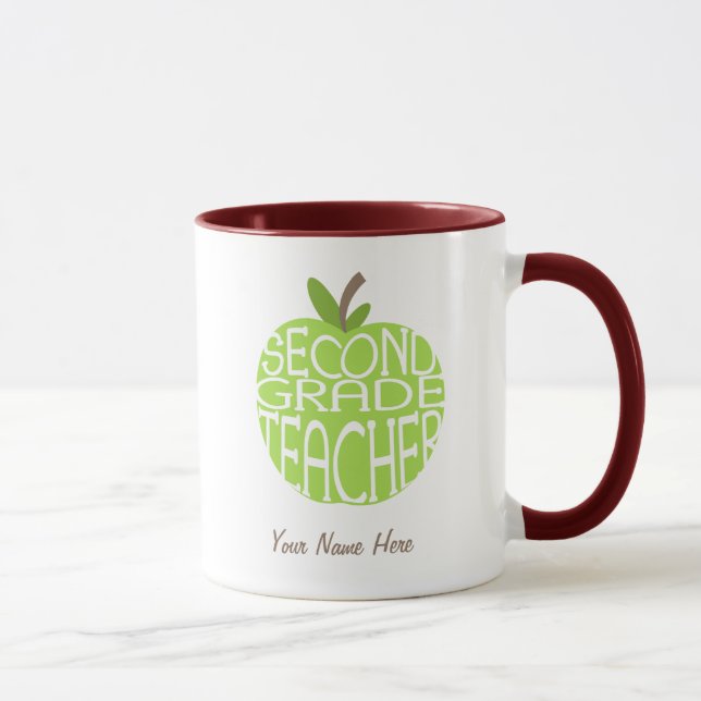 Segunda taza del profesor del grado - Apple verde (Derecha)