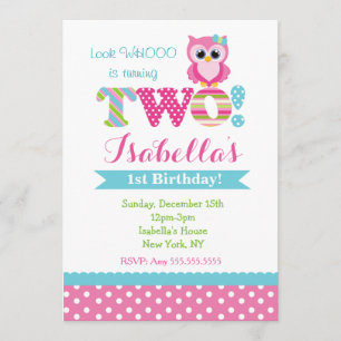 Segundas invitaciones de la fiesta de cumpleaños