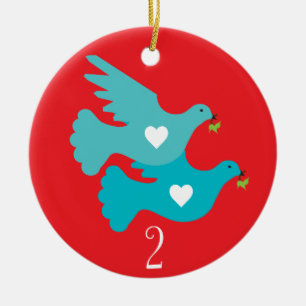 Segundo día de ornamento del navidad