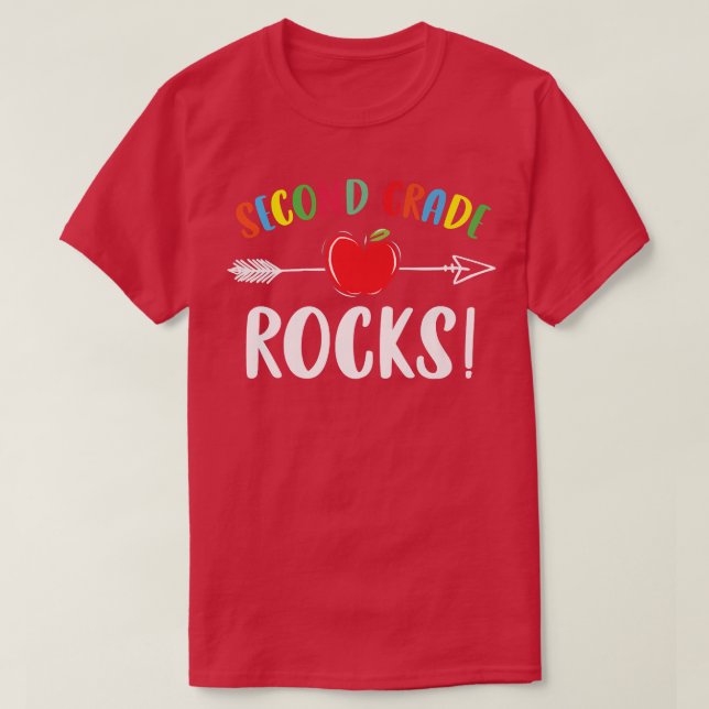 Segundo Grado De Camisa Roca Gracioso De Vuelta A  (Diseño del anverso)