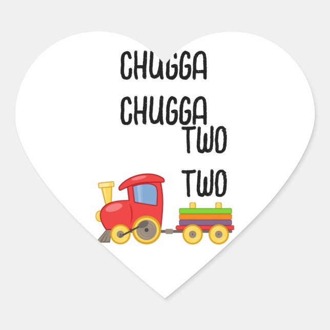 Segundo Pegatina de tren de cumpleaños (Anverso)