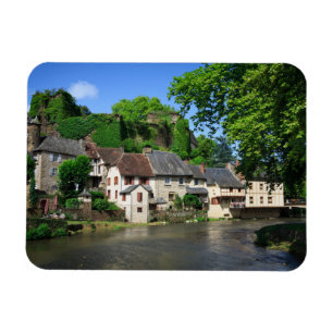 Segur-le-Castillo francés en el imán rectangular