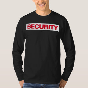 Seguridad de Camiseta de Hombre Manga Larga con Im