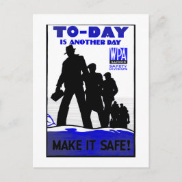 Seguridad en la tarjeta postal del lugar de trabaj