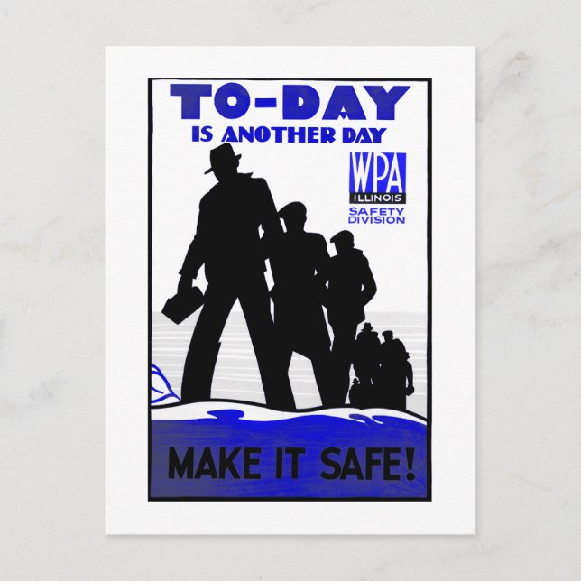 Seguridad en la tarjeta postal del lugar de trabaj (Anverso)