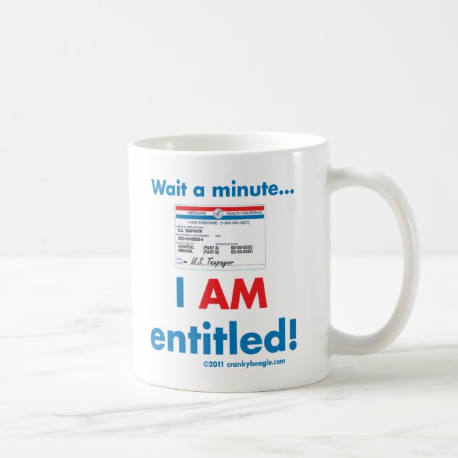 Seguro de enfermedad ME dan derecho taza (Derecha)