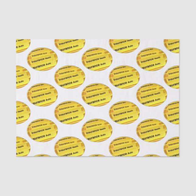 Seguro decorativo de papel de tejidos (Anverso)