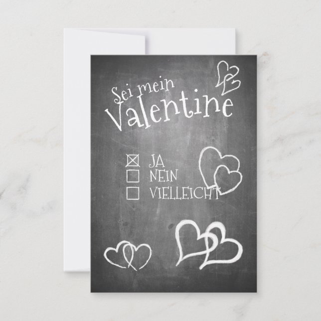 Sei mein Valentine (Anverso)